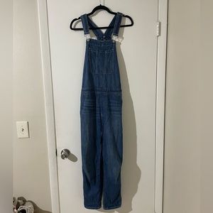 Gap Women’s Relaxed Fit Medium Indigo Jean Denim Overalls Size Small